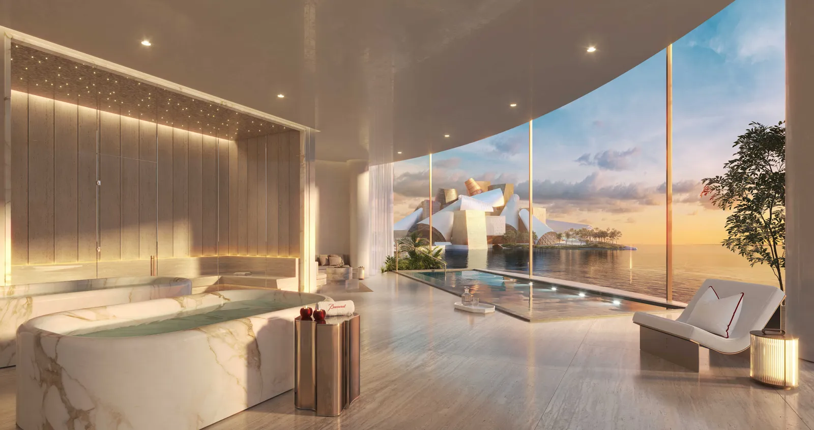 Baccarat spa, developer render