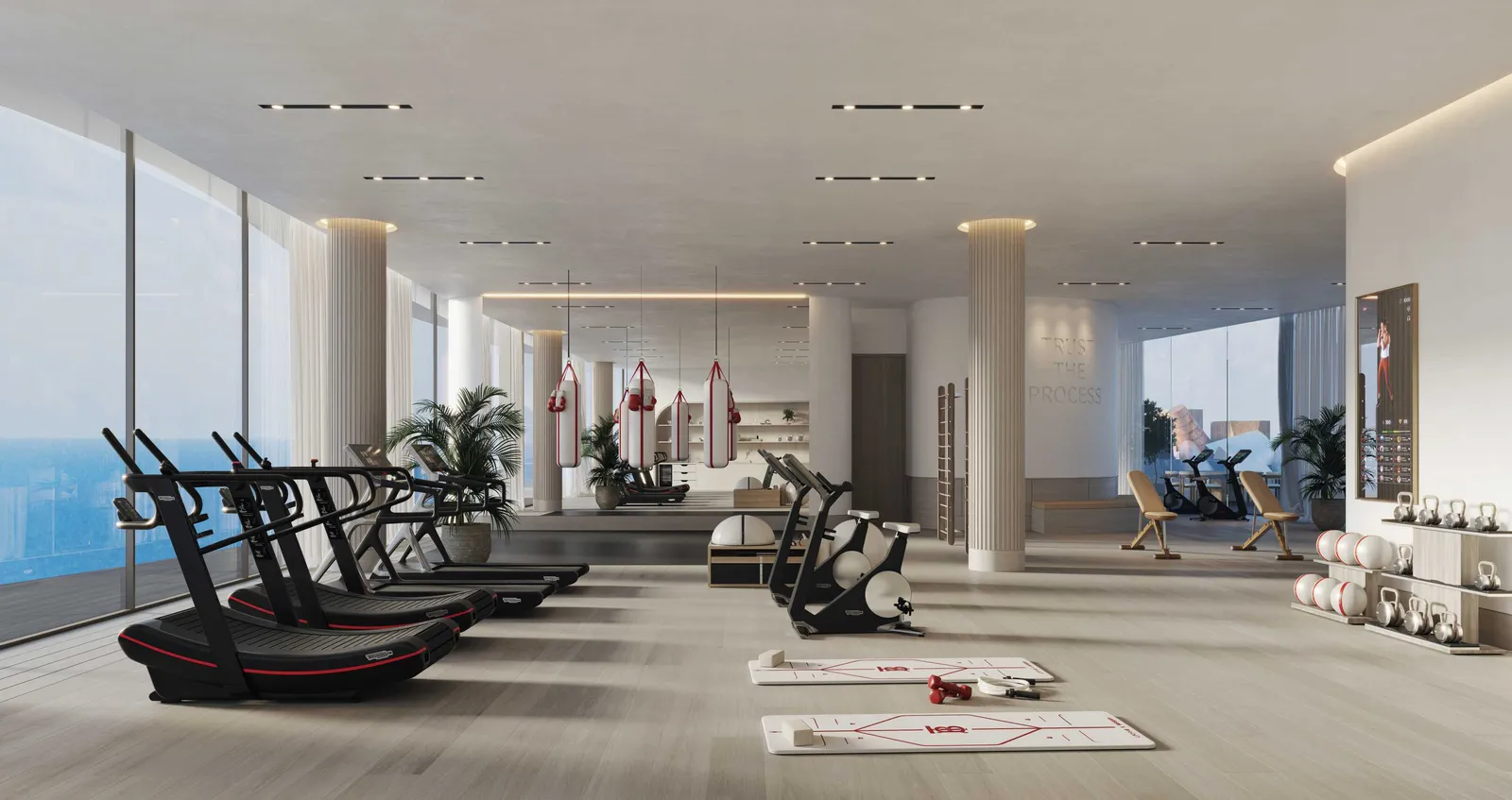 Baccarat fitness facility, developer render